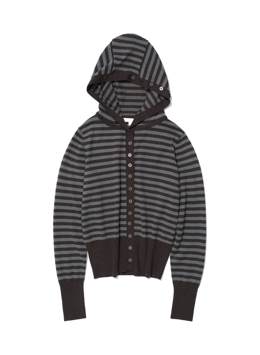 Hooded Button Up Cardigan