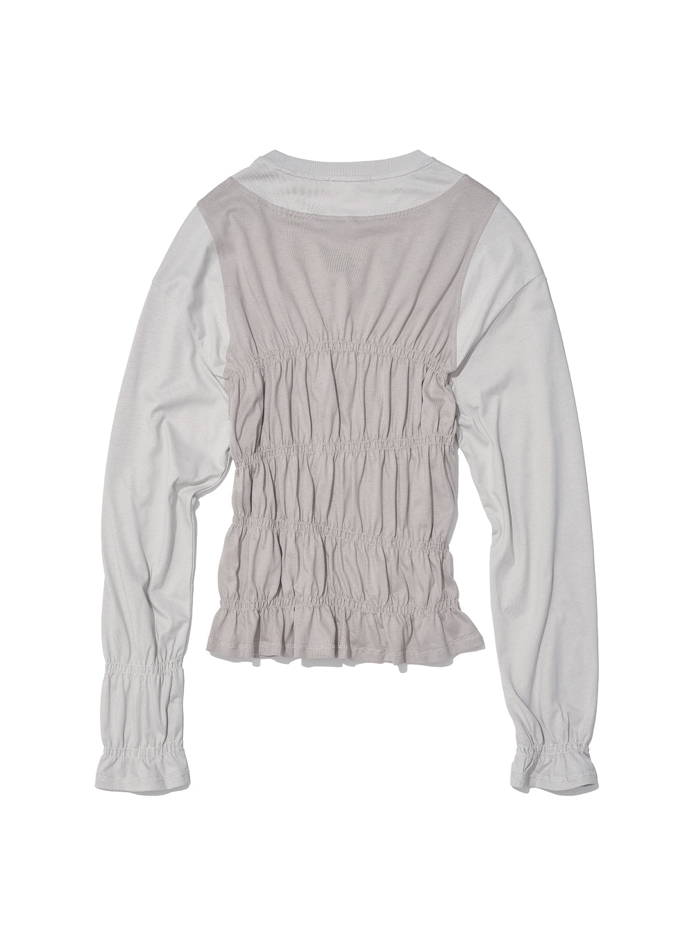 All-In-One Smocked Long Sleeve Top