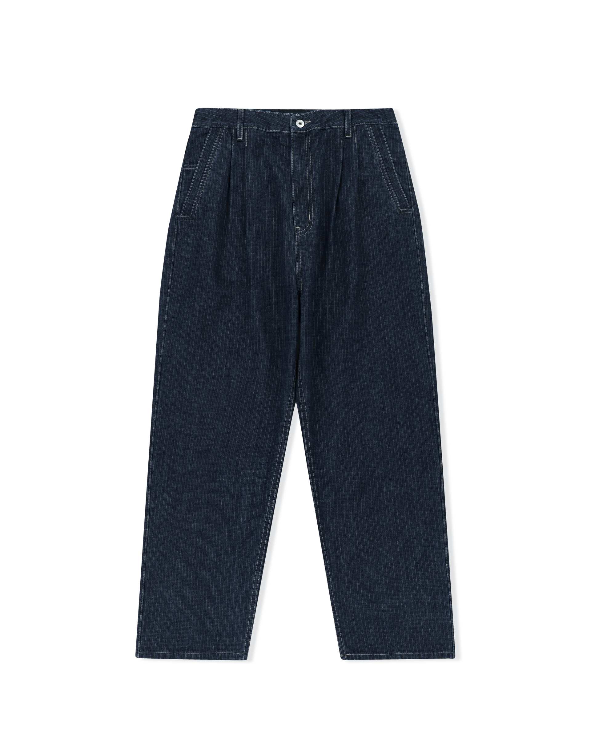 Two Tucked Ripstop Denim Pants