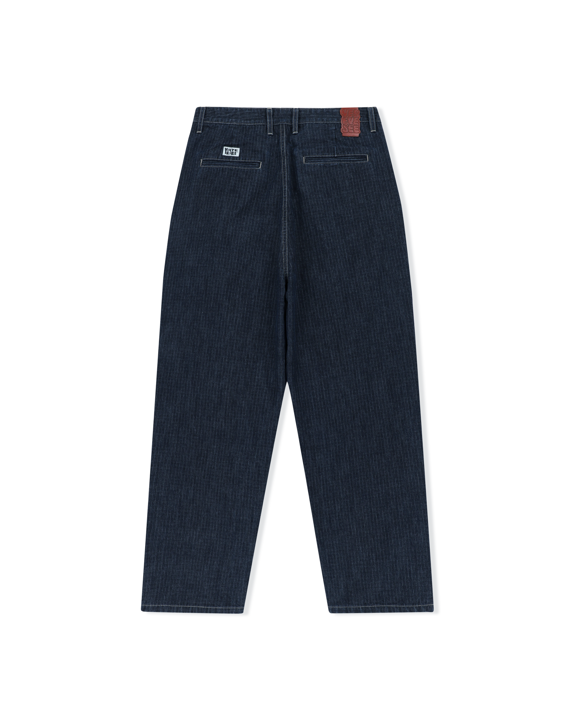 Two Tucked Ripstop Denim Pants