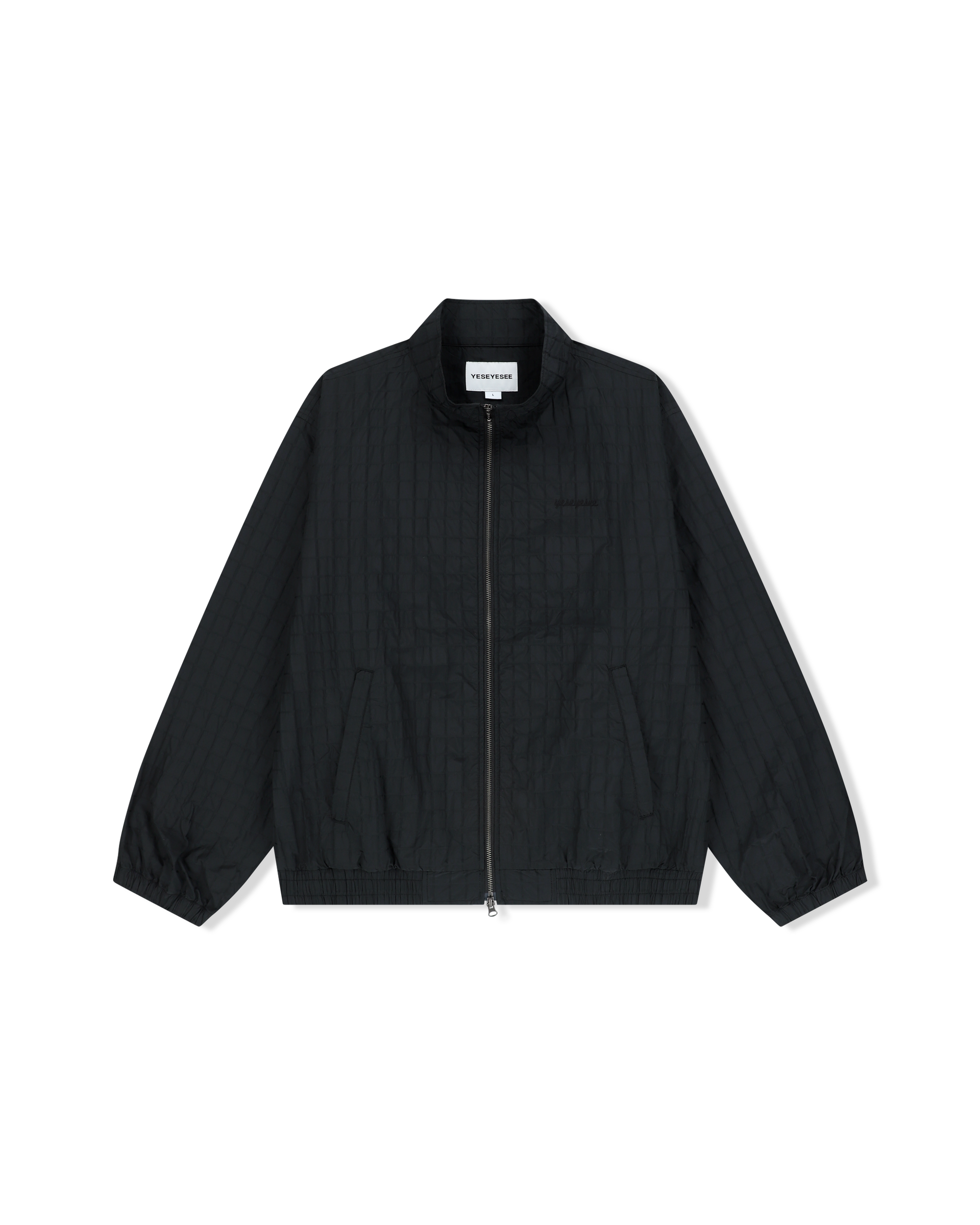 Windowpane Zip Blouson