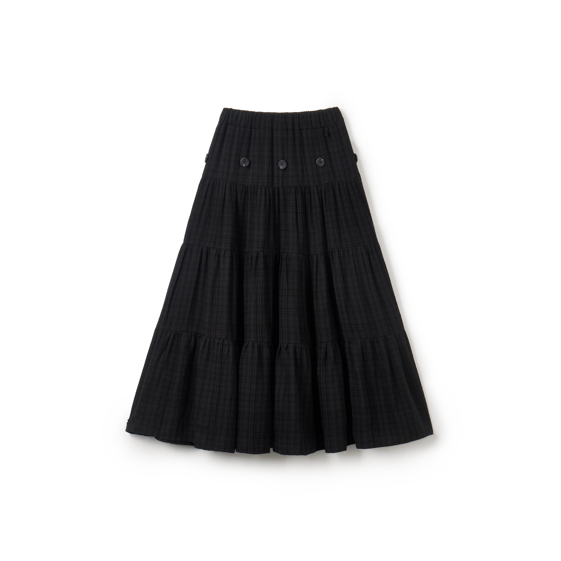 2 Way Button Shirring Skirt