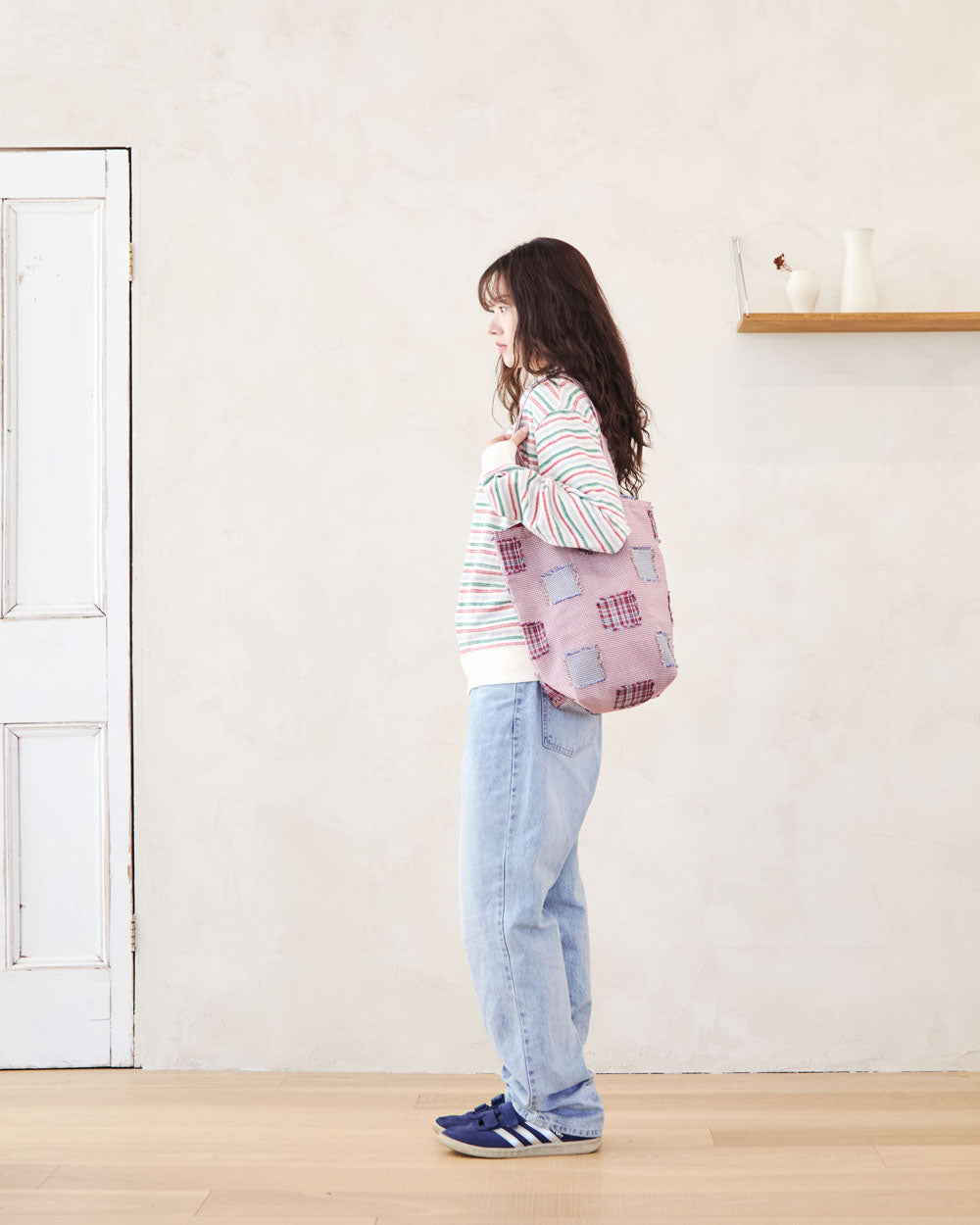 Checkered Patchwork Bag