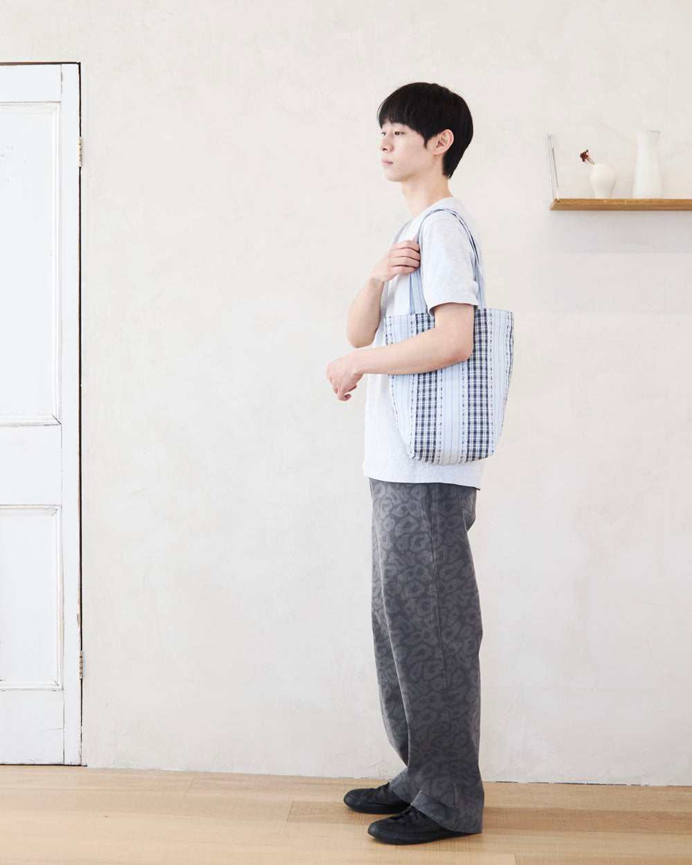 Striped Patchwork Bag