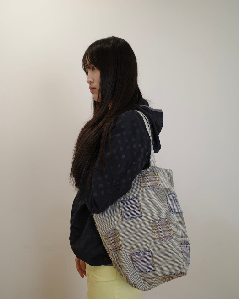 Checkered Patchwork Bag