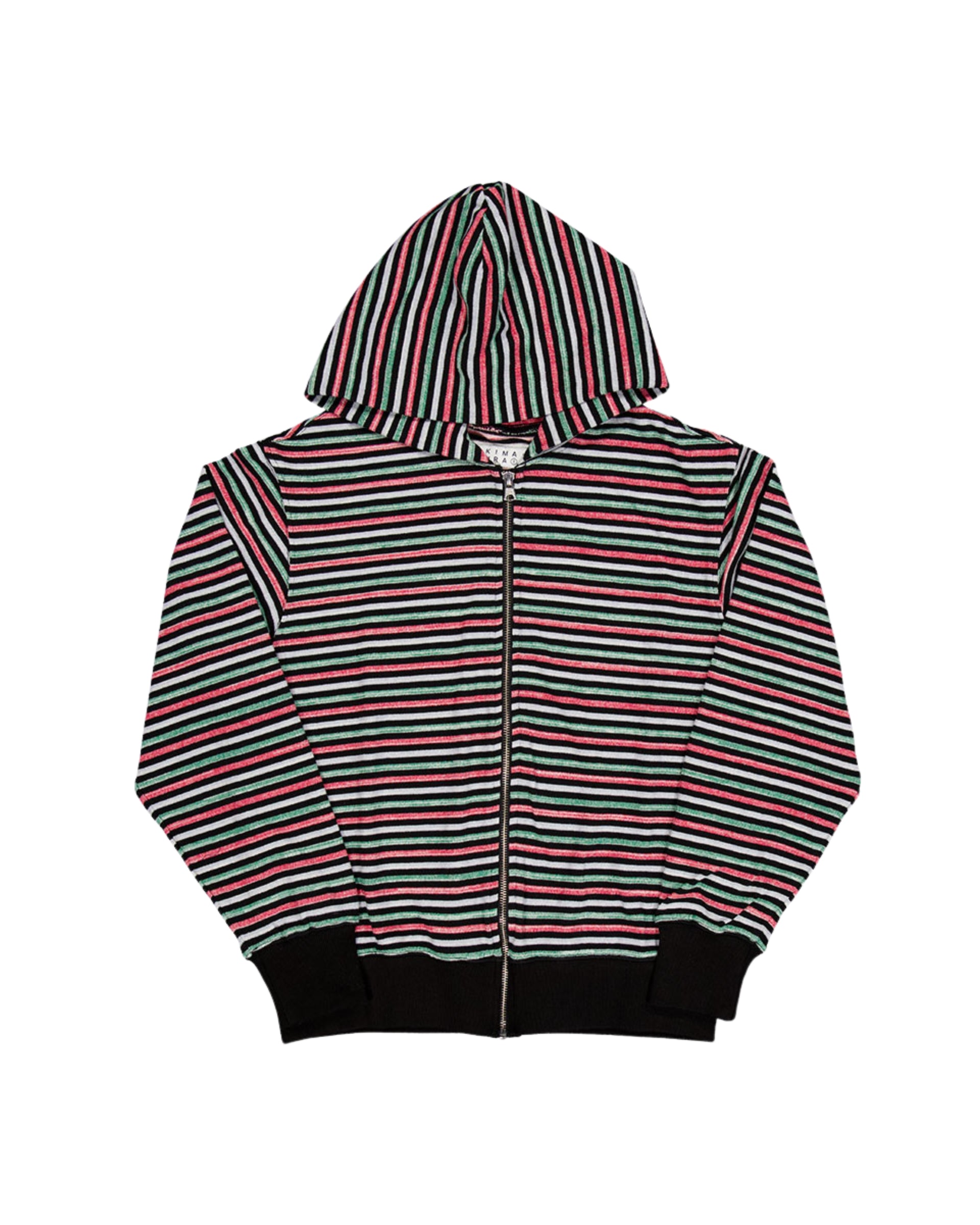 Striped Zip-Up Hoodie