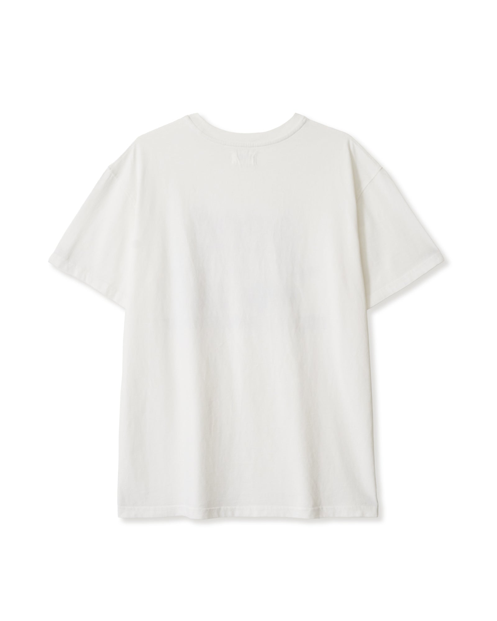 Back of white t-shirt from Korean brand aeae, for sale at Shim House